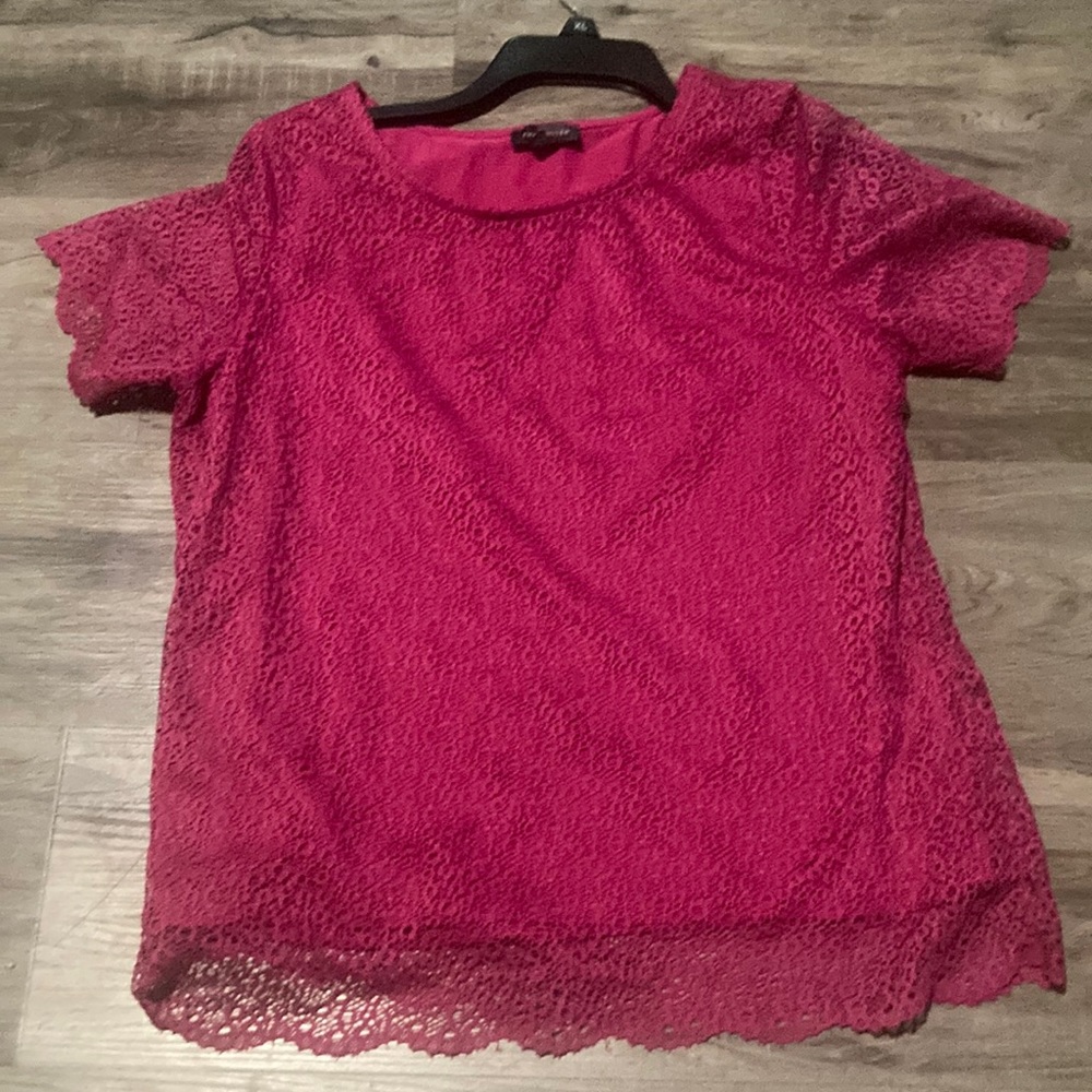 Hot pink blouse